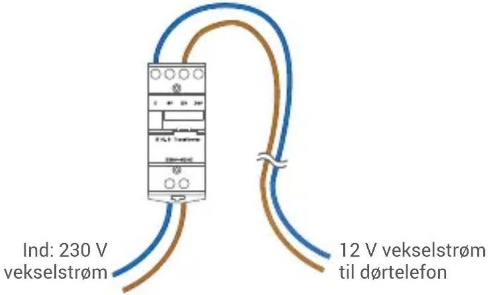 EZVIZ Chime - Trin 3: Træk ledninger til transformeren. - 2