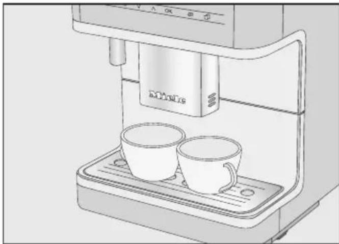 MIELE MilkPerfection CM 6560 - Tilberedning af en kaffedrik med DoubleShot 02. - 1