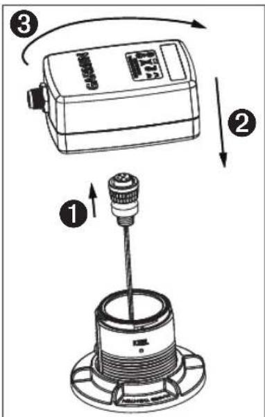 GARMIN NMEA 2000 - So bauen Sie das Oberteil des Intelliducers ein: - 1