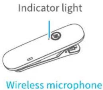 Indicator light Wireless microphone