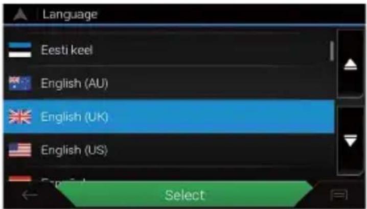 Language Eesti keel English (AU) English (UK) English (US) Select