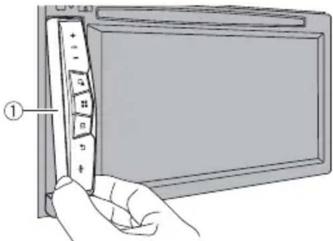 PIONEER AVIC-Z920DAB - Fjernelse af den aftagelige frontplade - 2