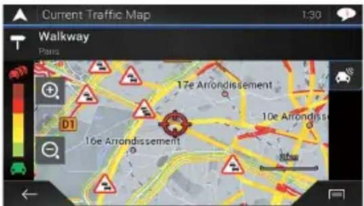 Current Traffic Map 1:30 Walkway Paris 17e Arrondissement D1 16e Arrondissement 10e Arrondissement 8km