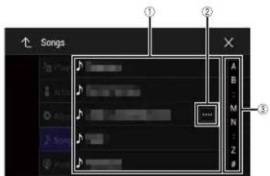 Songs ① ② A B ... M N Z # ... ...