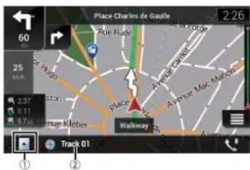 PIONEER AVIC-Z910DAB - ▶AV-informationsbjælke - 1