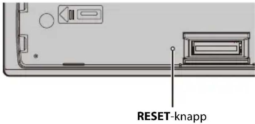 PIONEER MVH-MS510BT - Återställa mikroprocessorn - 1