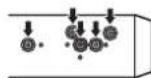 PIONEER DEH-X7850BT - When not using the supplied mounting sleeve - 1