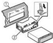 PIONEER DEH-X7850BT - Instalación del montaje DIN - 1