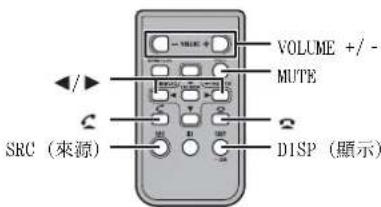 -VOLUME VOLUME +/- MUTE SRC (來源) DISP (顯示)