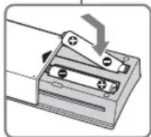 SONY KDL-32EX703 - Paristojen asentaminen kaukosäätimeen - 2