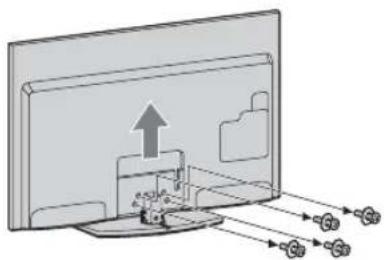 SONY KDL-32EX703 - Odkręcanie podstawy od odbiornika TV - 1