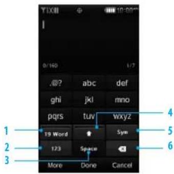 1 2 3 4 5 6 7 8/160 .00? ghi pqrs 19 Word 123 More Done Cancel