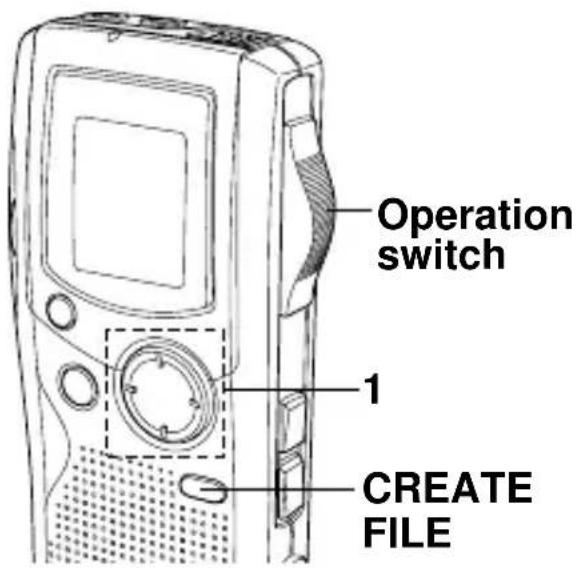 Operation switch 1 CREATE FILE