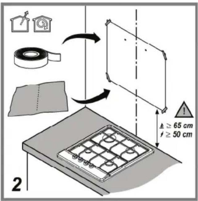 2 ≥ 65 cm ≥ 50 cm