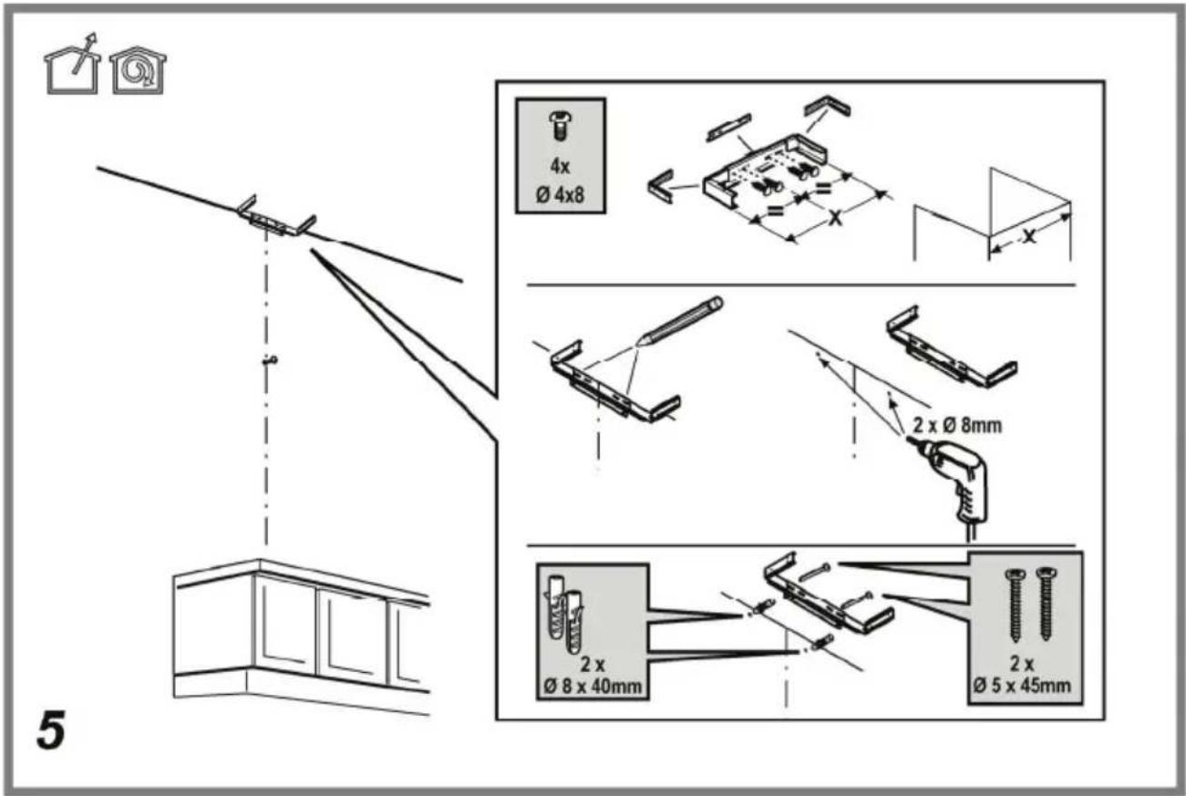 4x Ø 4x8 2 x Ø 8mm 2 x Ø 8 x 40mm 2 x Ø 5 x 45mm 5