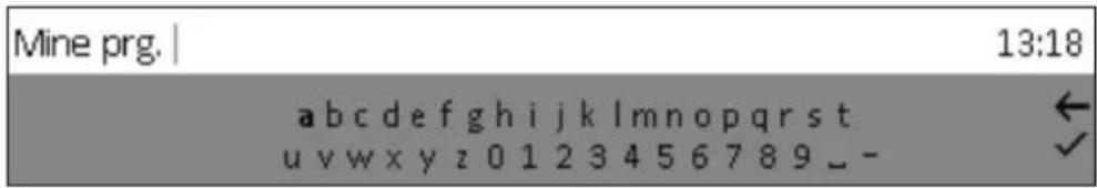 Mine prg. | 13:18 abcdefghijklmnopqrstuvwxyz0123456789_-