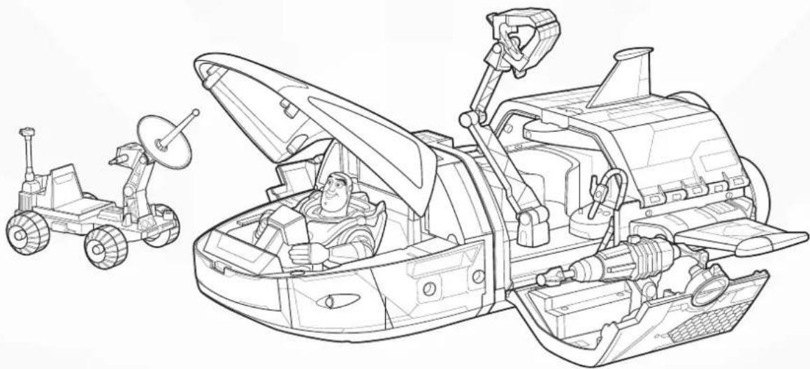 Fisher Price Disney Pixar Toy Story Star Command Spaceship - INSTRUCTIONS - 1