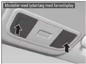 Modeller med lydanlæg med farvedisplay