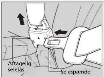 Aftagelig selelås Selespænde