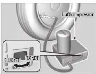 Luftkompressor SLUKKET TÄNDT