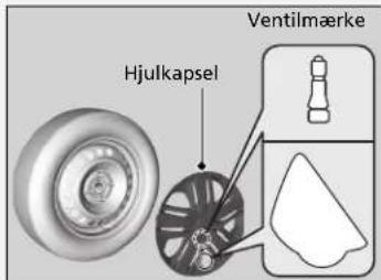 Hjulkapsel Ventilmærke