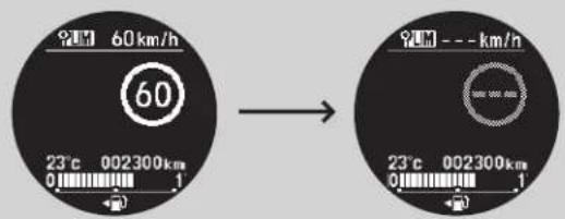 60km/h 60 23°C 002300km 0 1 → 60m --- km/n 23°C 002300km 0 1