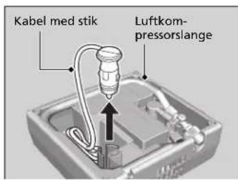 Kabel med stik Luftkom- pressorslange