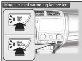 Modeller med varme- og kølesystem REAR REAR 100% 200%