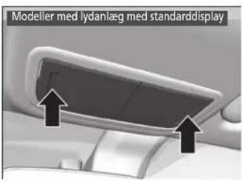 Modeller med lydanlæg med standarddisplay