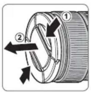 FUJIFILM XF56mmF1.2 R - Rimozione dei tappi copri ottica - 1
