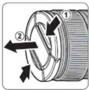 FUJIFILM XF56mmF1.2 R APD - Abnehmen der Objektivdeckel - 1