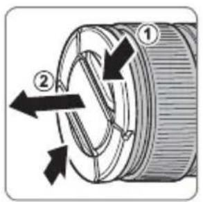 Diagram of a coiled cable with labeled components and directional arrows indicating motion or flow.
