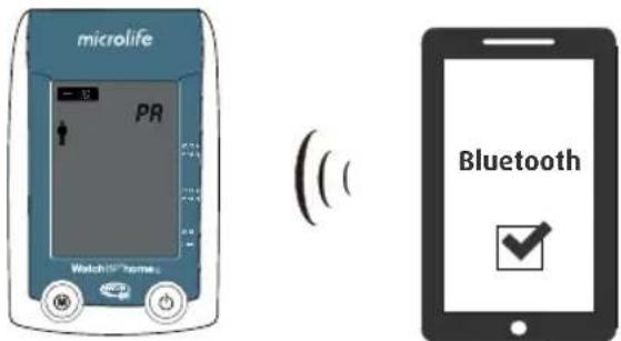MICROLIFE WatchBP Home A BT - 透过蓝牙传输测量值 - 1