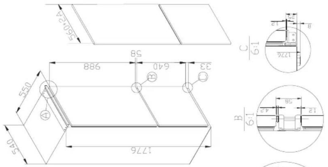 560+24 550 988 640 33 1776 55 0.40 0.55 C/6:1 8 12 1776 B/6:1 4.2 58 12