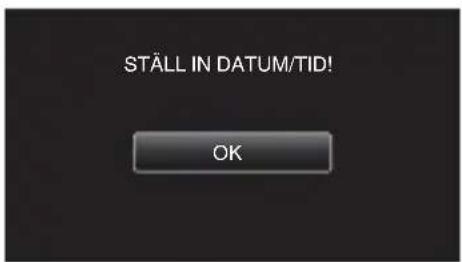 STÄLL IN DATUM/TID! OK