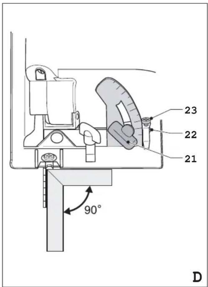 23 22 21 90° D