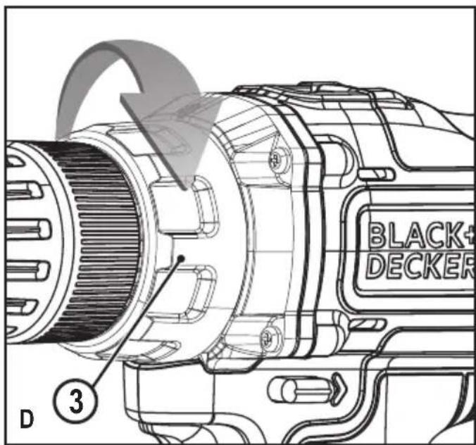 BLACK+ DECKER D ③