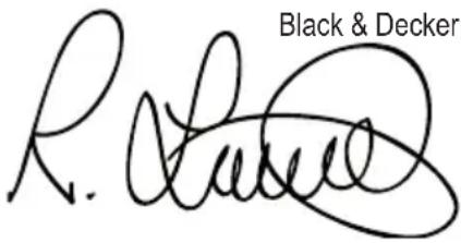 R. Lauve Black & Decker.