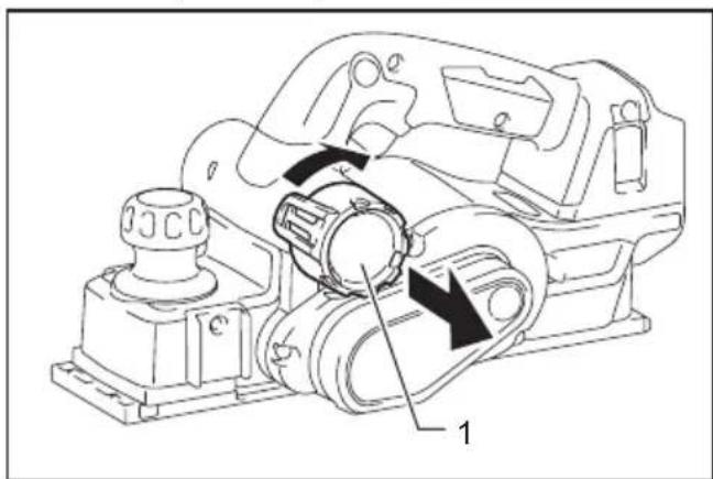 MAKITA DKP181RTJU - Change of chip discharge direction - 1