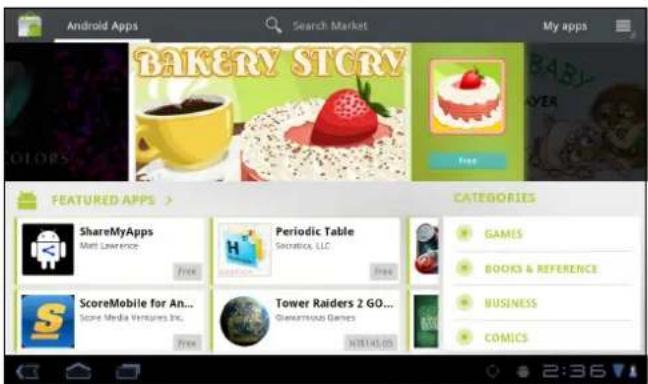 Android Apps Search Market My apps BAKERY STORY FREE FEATURED APPS > CATEGORIES ShareMyApps Matt Lawrence Periodic Table Saratrica, LLC GAMES BOOKS & REFERENCE ScoreMobile for An... Score Media Ventures Inc. Tower Raiders 2 GO... ComICS