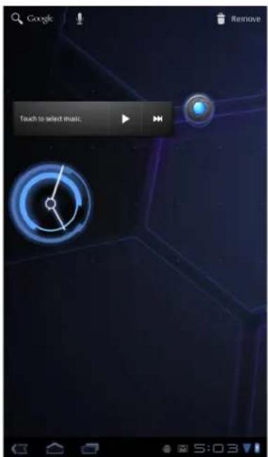 Google Remove Touch to select music;