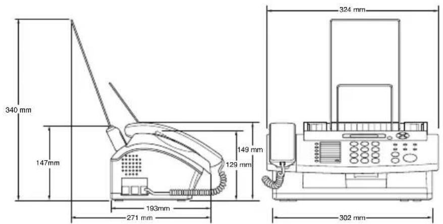 340 mm 147mm 193mm 271 mm 149 mm 129 mm 324 mm 302 mm