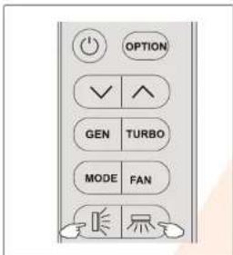 OPTION ✓ ∧ GEN TURBO MODE FAN