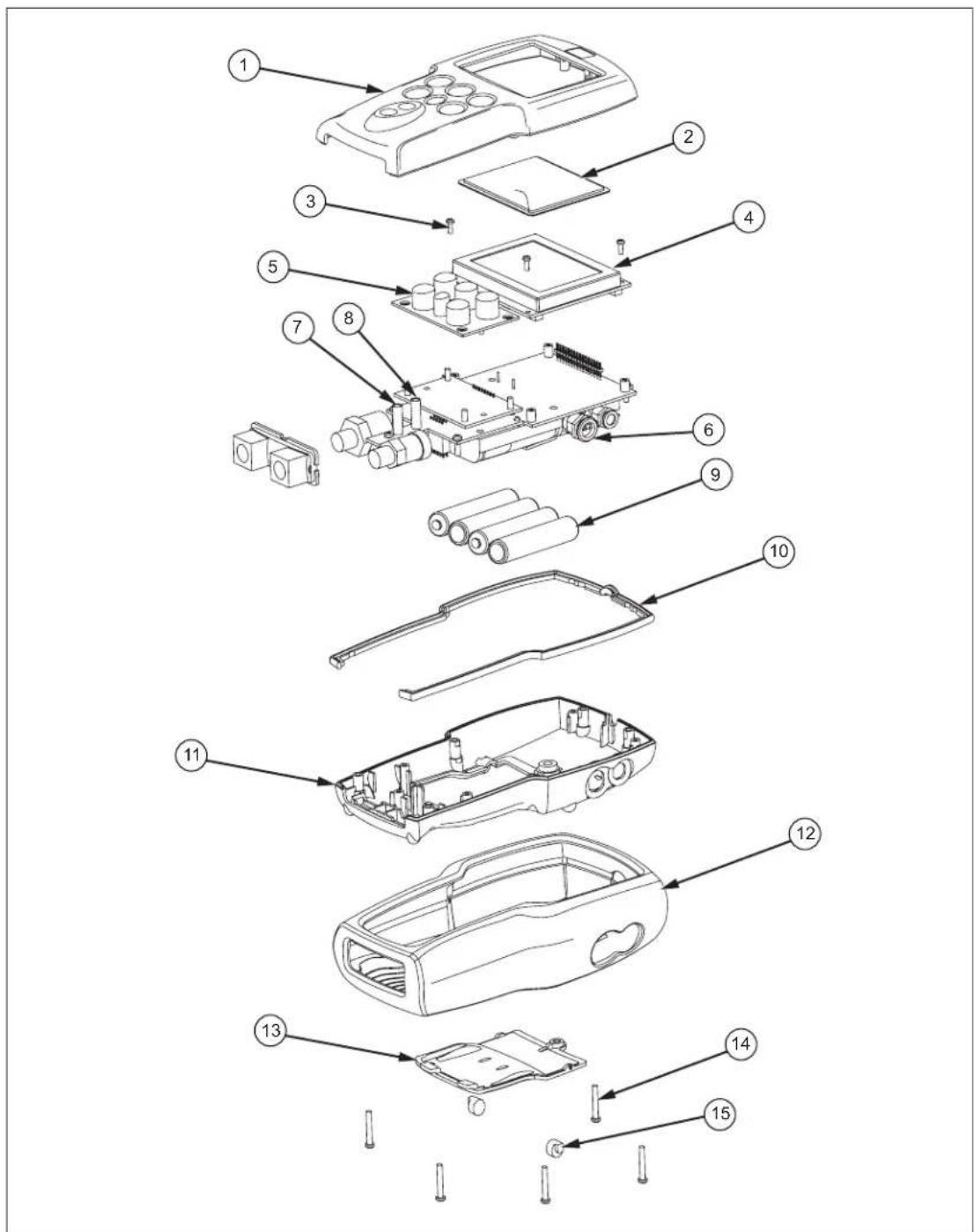 Exploded view diagram of a car body panel with numbered components for identification