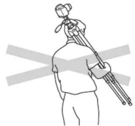 BRESSER 4964140 - Carrying the tripod - 1