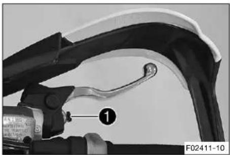 HUSQVARNA FR 450 Rally (2020) - Adjusting the basic position of the hand brake lever - 1