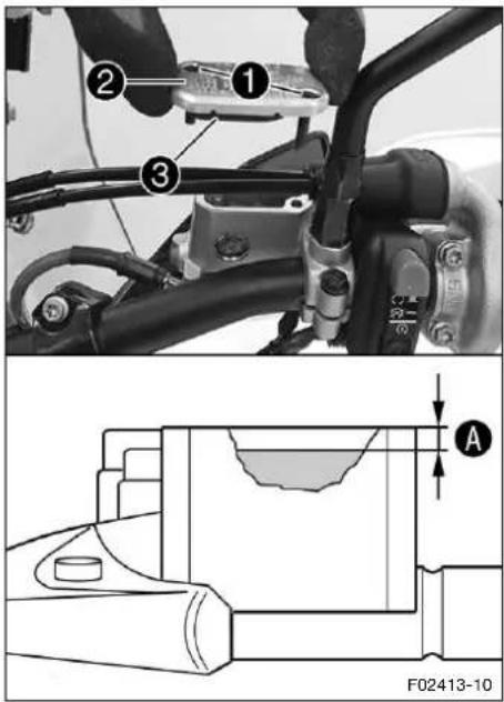 Technical diagram showing mechanical assembly with numbered components and a cross-sectional view labeled A
