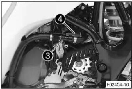 Technical diagram of a mechanical assembly with numbered components, likely for automotive or industrial identification.