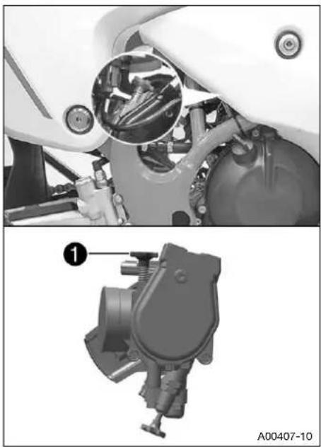 HUSQVARNA FR 450 Rally (2019) - Adjusting the idle speed - 1