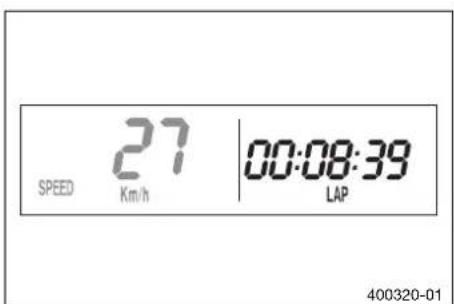 SPEED 27 Km/h 00:08:39 LAP 400320-01